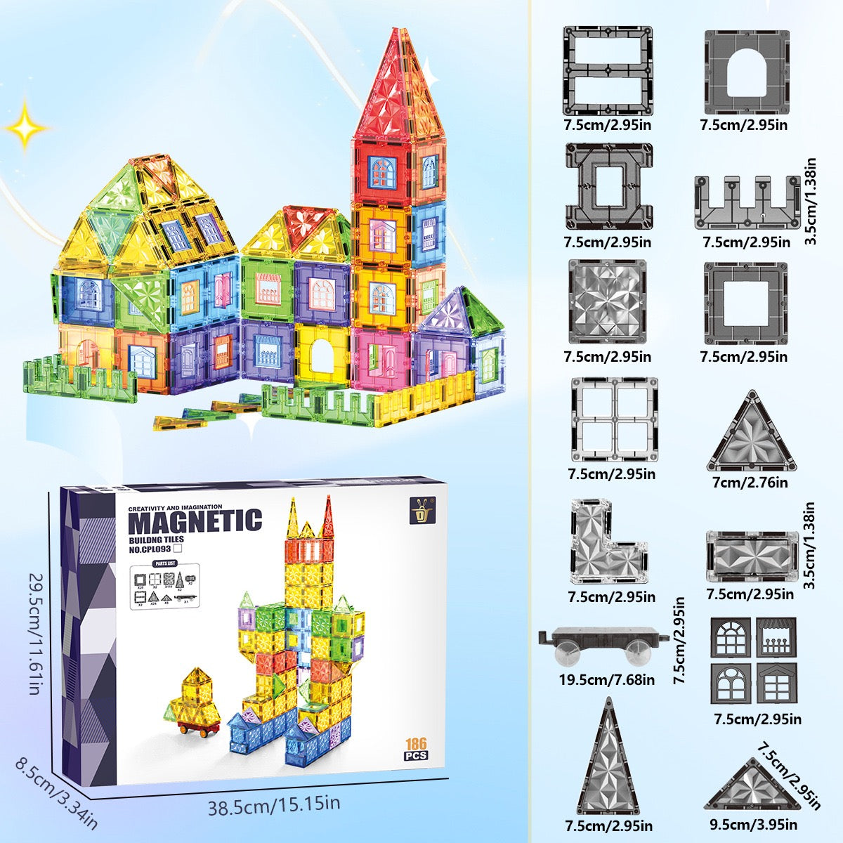 Diamond Color Magnetic Sheets