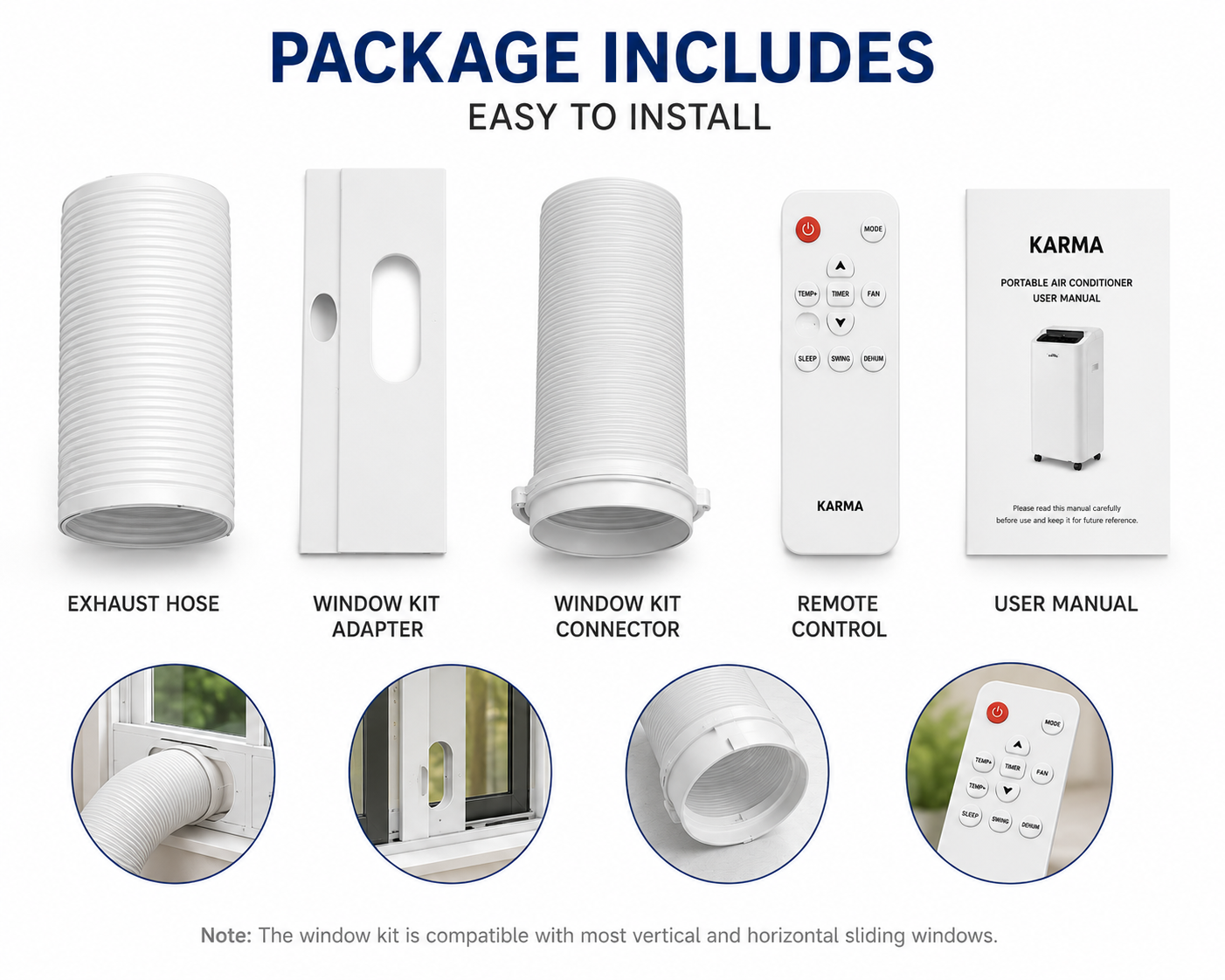 Portable Air Conditioner 9000 / 11000 / 12000 BTU | Powerful Compressor Cooling | Smart Cooling for Home & Office
